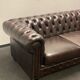 Brown leather Chesterfield vintage Sofa