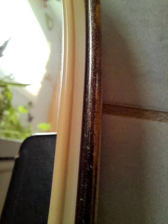 Golden Metal Rearview Mirror