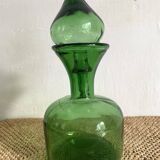 Carafe vintage en vert teinté