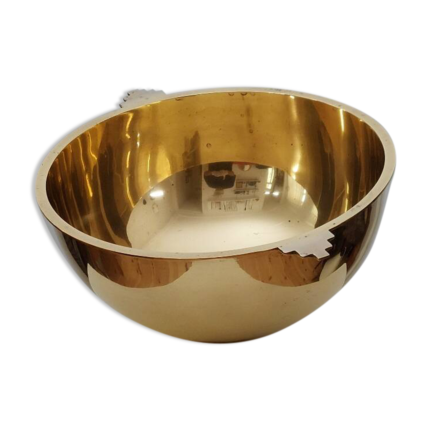 Antique and elegant Art Deco brass bowl
