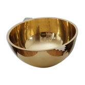 Antique and elegant Art Deco brass bowl