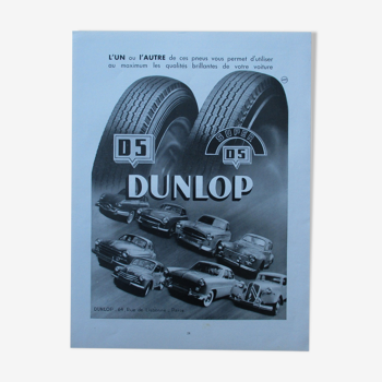 Advertising Dunlop 50s
