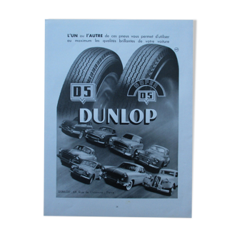 Publicité Dunlop années 50