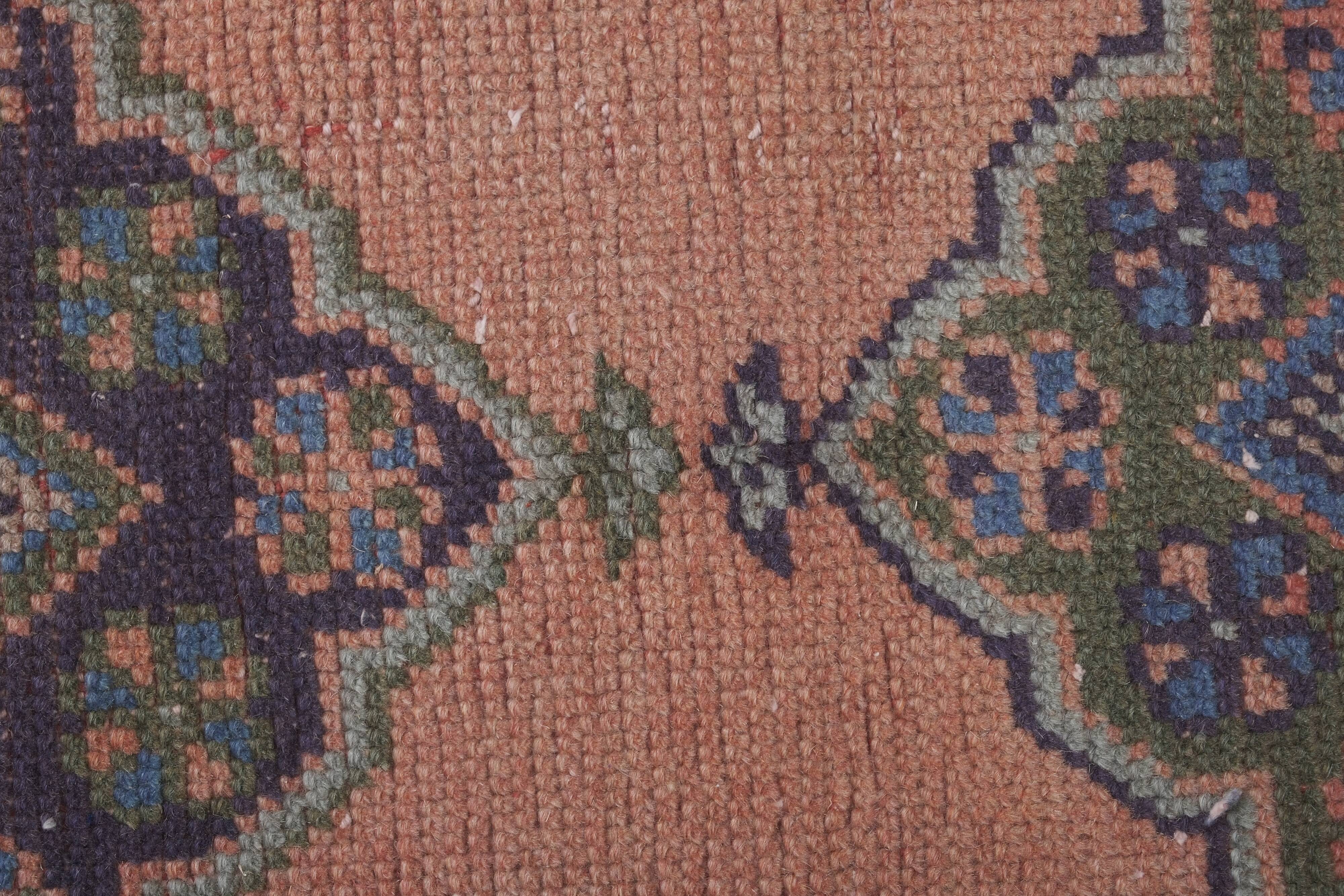 Vintage Turkish Oushak Rug Handwoven 86x482 cm