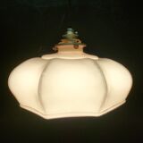 Pink opaline pendant light