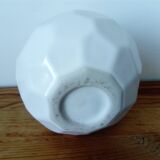 white ceramic faceted design vase
