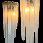 Paire d'appliques " dites cascade de murano " par carlo nason pour mazzega