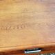 Oak writing table with spindle legs, early 20th century