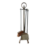 Brutalist fireplace men, 1970