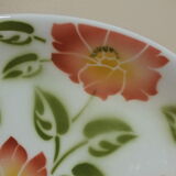 Vintage oval dish Moulin des Loups Orchies flowers