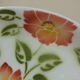 Vintage oval dish Moulin des Loups Orchies flowers