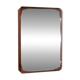 Vintage rectangular wooden mirror, Italy, 1960s.