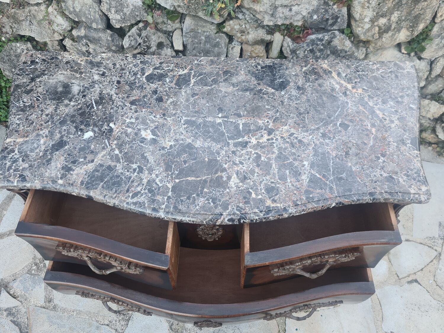 Commode Louis XV en Marqueterie