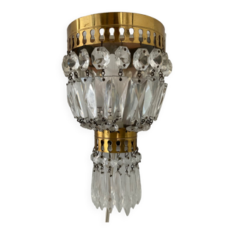 Hot air balloon wall lamp with tassels