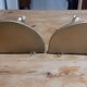 Pair of golden plaster wall selettes