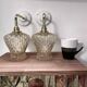 Pair of ceramic and glass wall lights