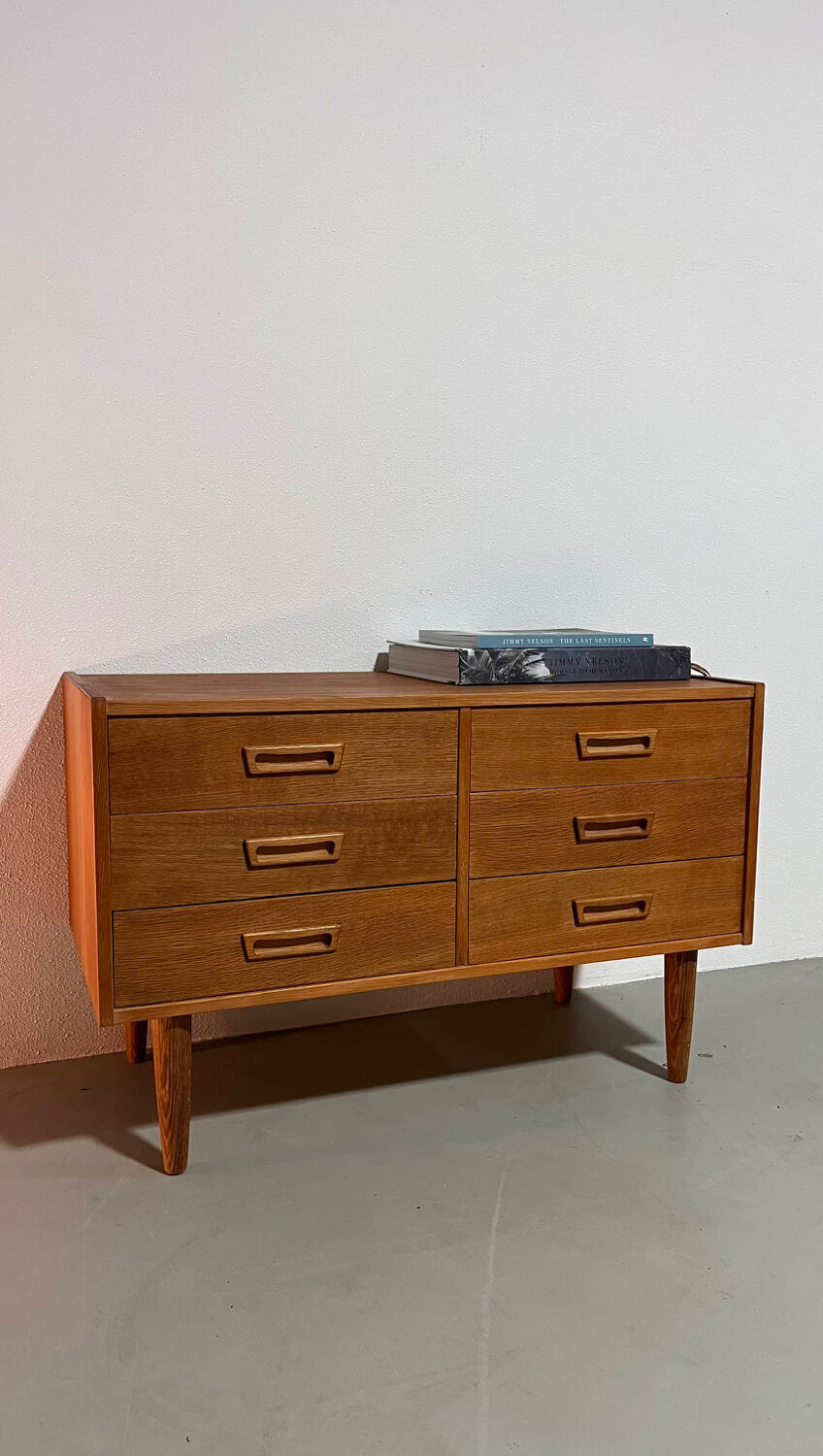 vintage chest of drawers in oak
