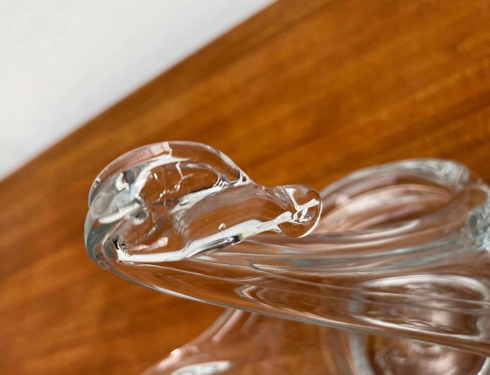 Vintage Glass Swan-Shaped Vase