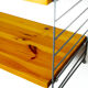 Swedish pine and metal shelf