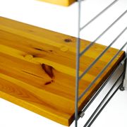 Swedish pine and metal shelf