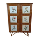 Armoire vintage en rotin