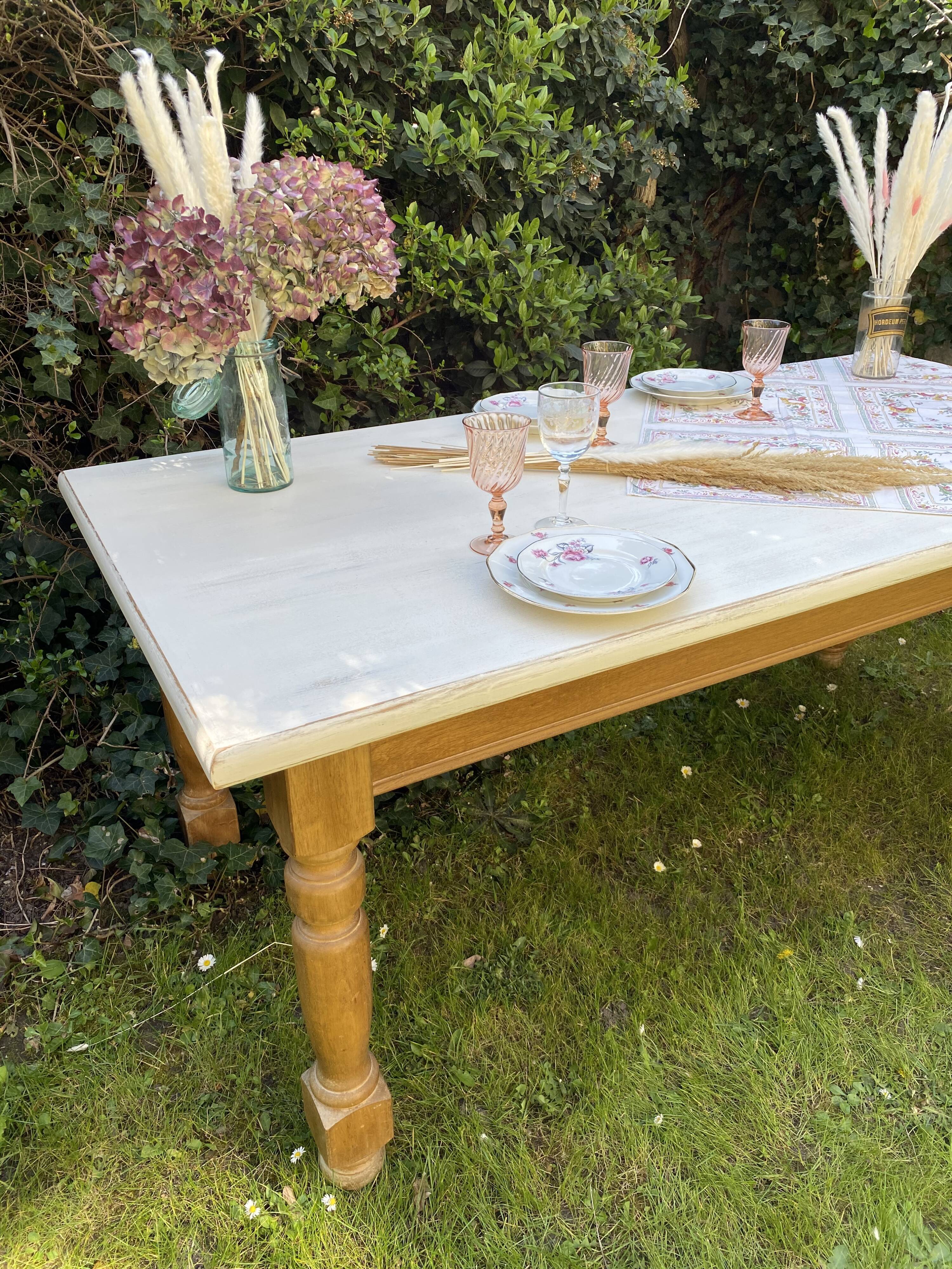 Vintage oak farmhouse table 180cm