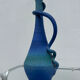 Vintage blue gradient ceramic vase