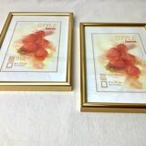 Pair of golden frames. Hama