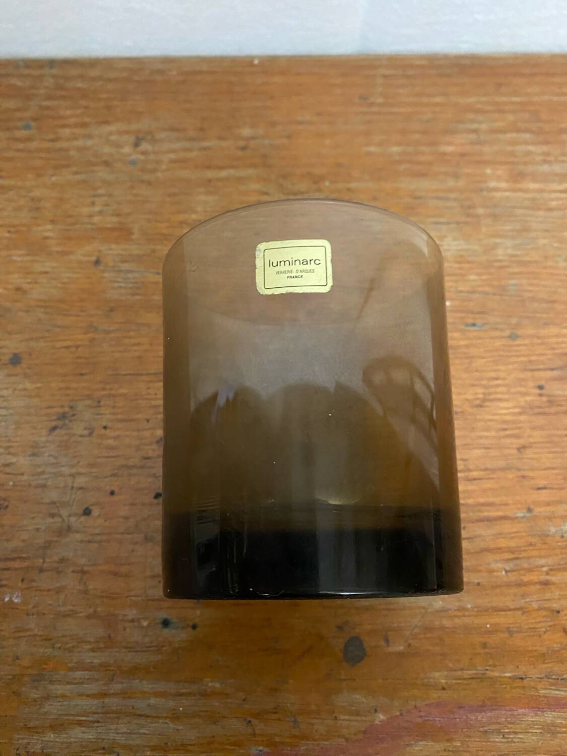 Série de 6 verres à whisky Luminarc verre moulé fumé vintage