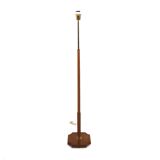 Lampadaire scandinave en teck et métal, Suède, 1960