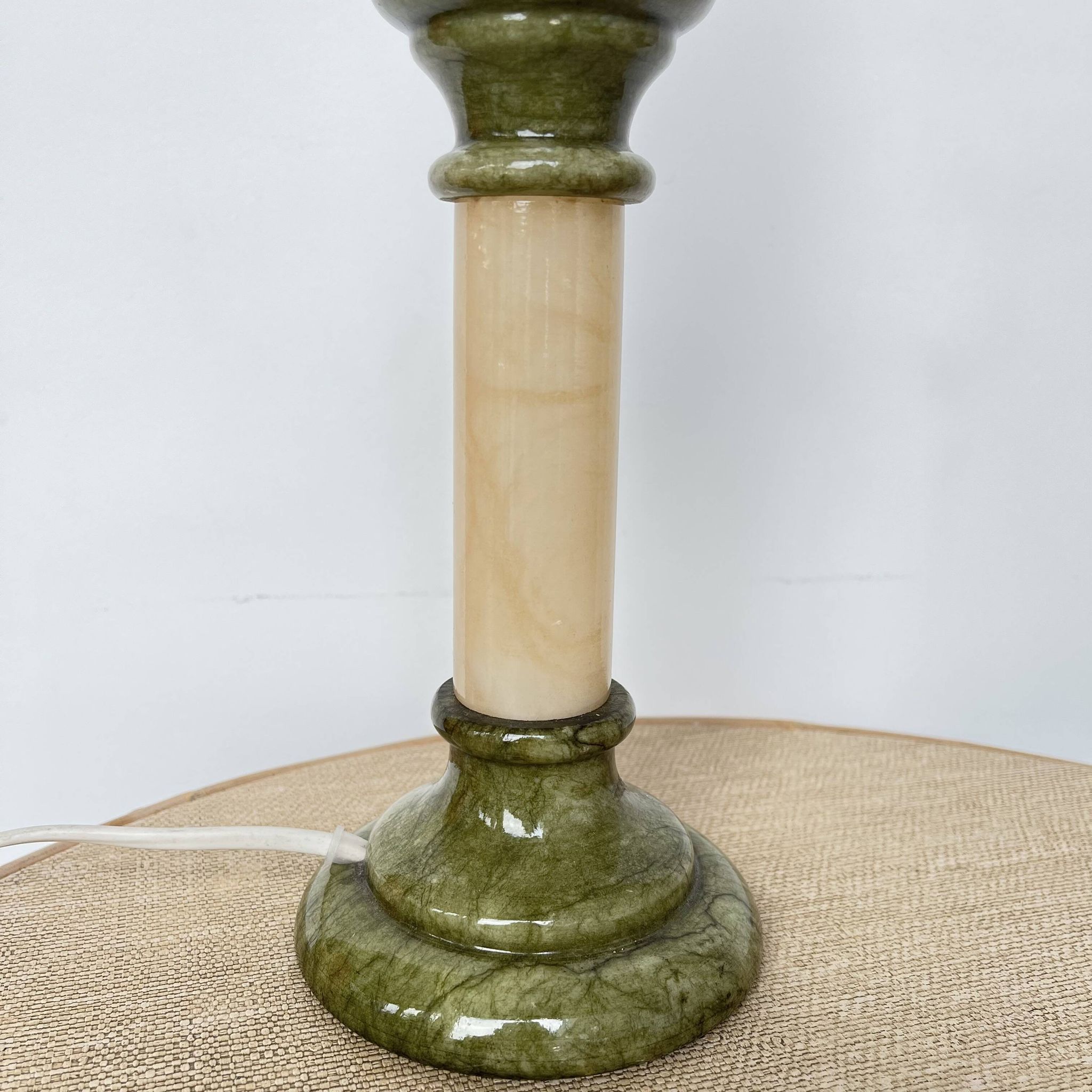 Pied de lampe colonne marbre albâtre