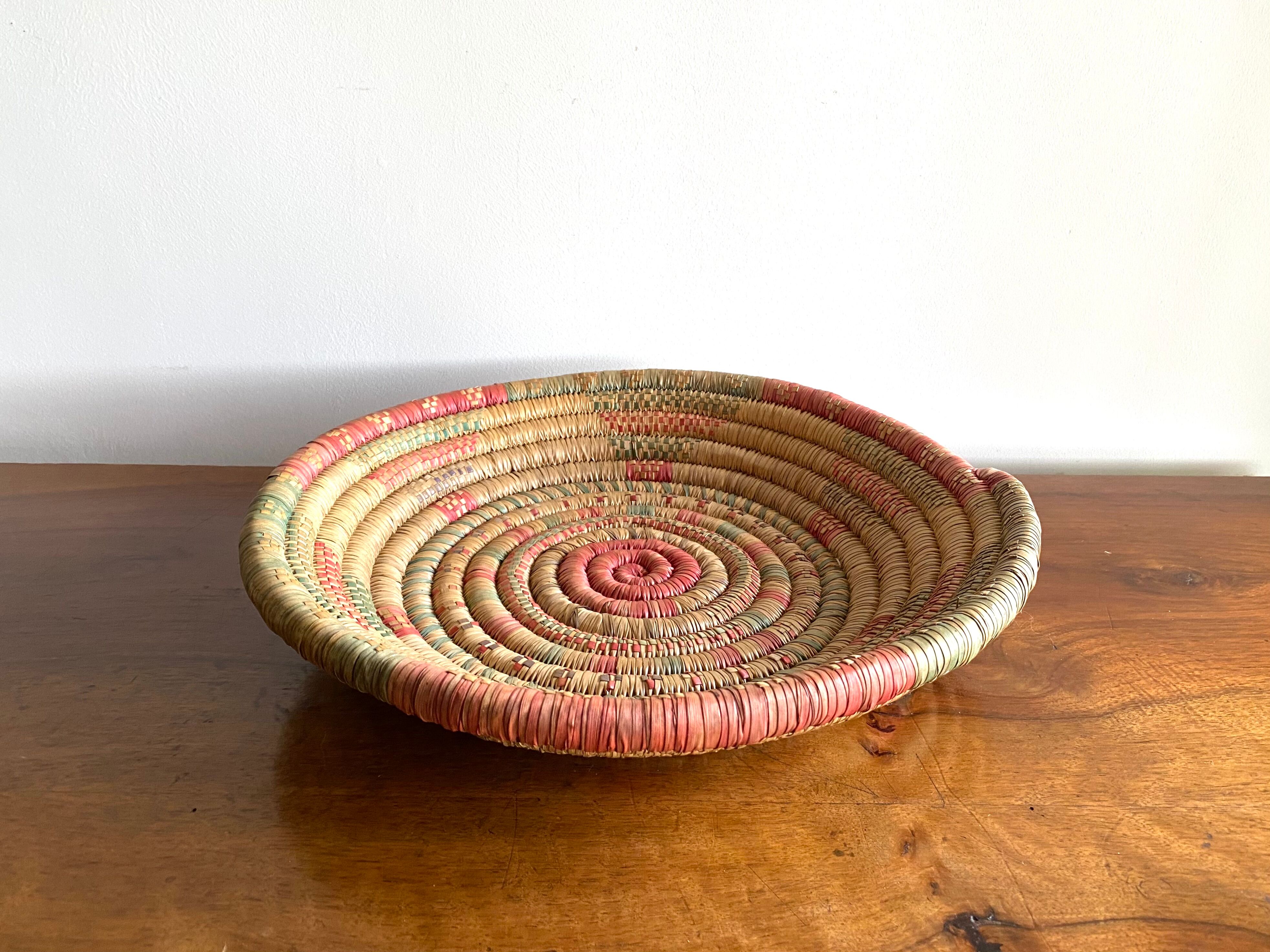 African braided basket
