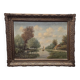 H. Sanders Classic Dutch Landscape Painting, 1950/70s