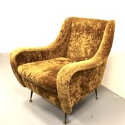 Pair set of 2 armchairs, italy 1950s