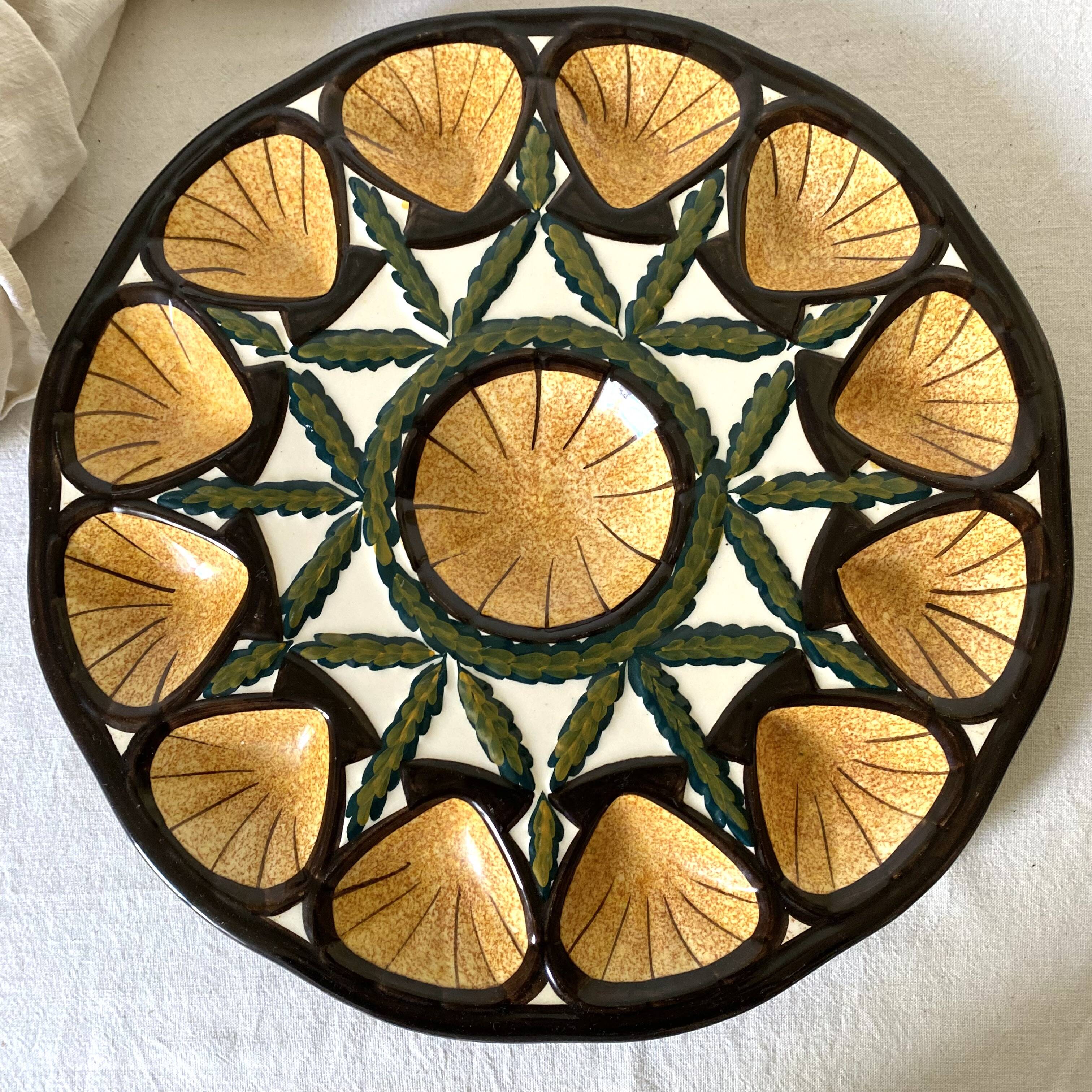 Vintage St Jean de Bretagne oyster dish