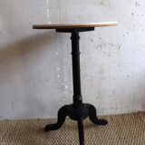 Gueridon in marble and wood