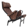 1970s, Swedish design by Bruno Mathsson, model "Pernilla",  leather.