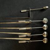 5 wall lights, brass wall candle holders Pierre Forssell, Skultuna