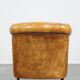 Cow leather English style club chair