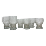 Set of 6 vintage drink glasses Ravenhead Siesta by Hardie Williamson , 1970
