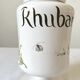 Apothecary pot Rhubarbe signed Lallier earthenware of art of Moustiers
