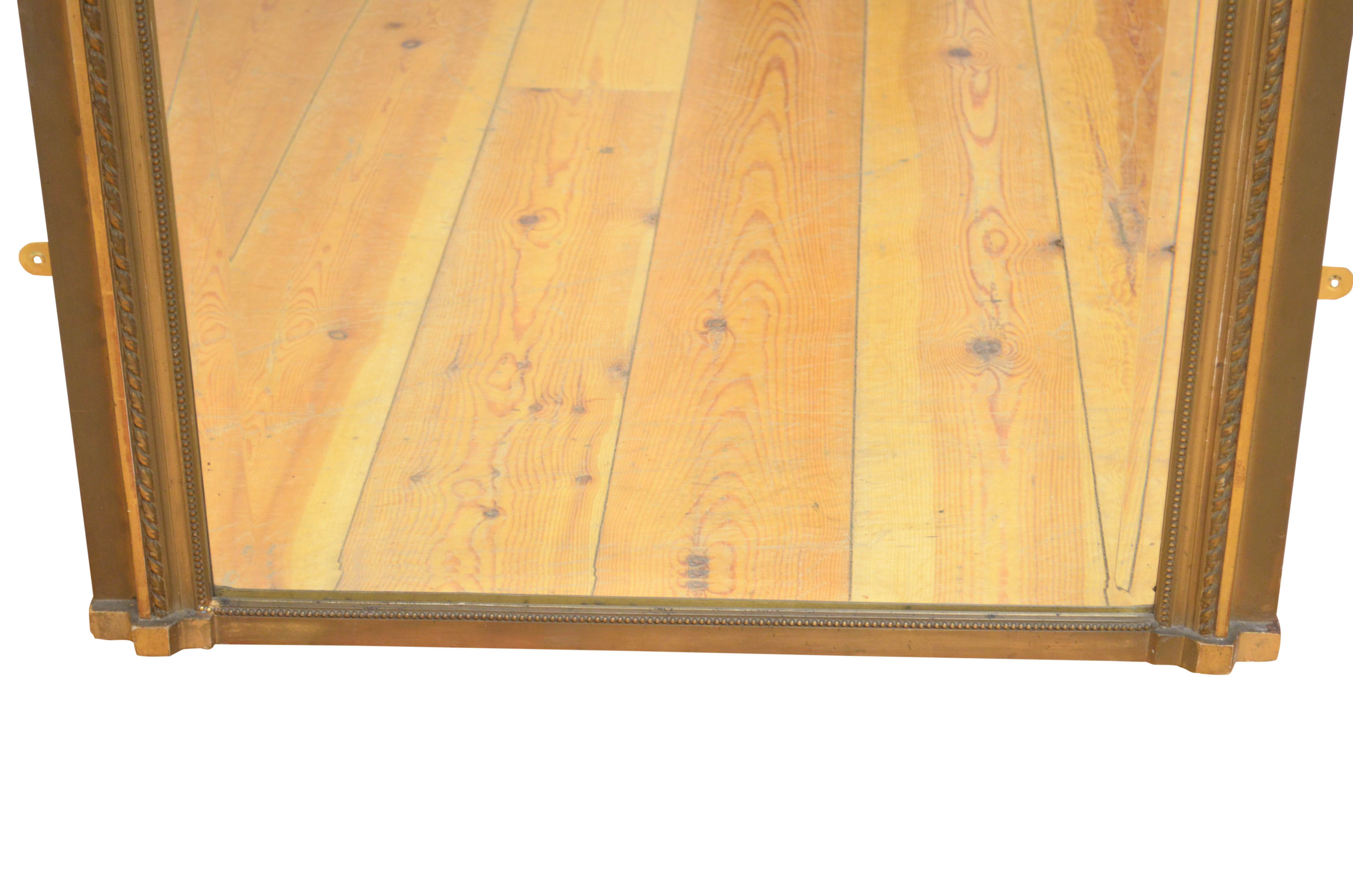 19th century trumeau mirror - 142x85cm