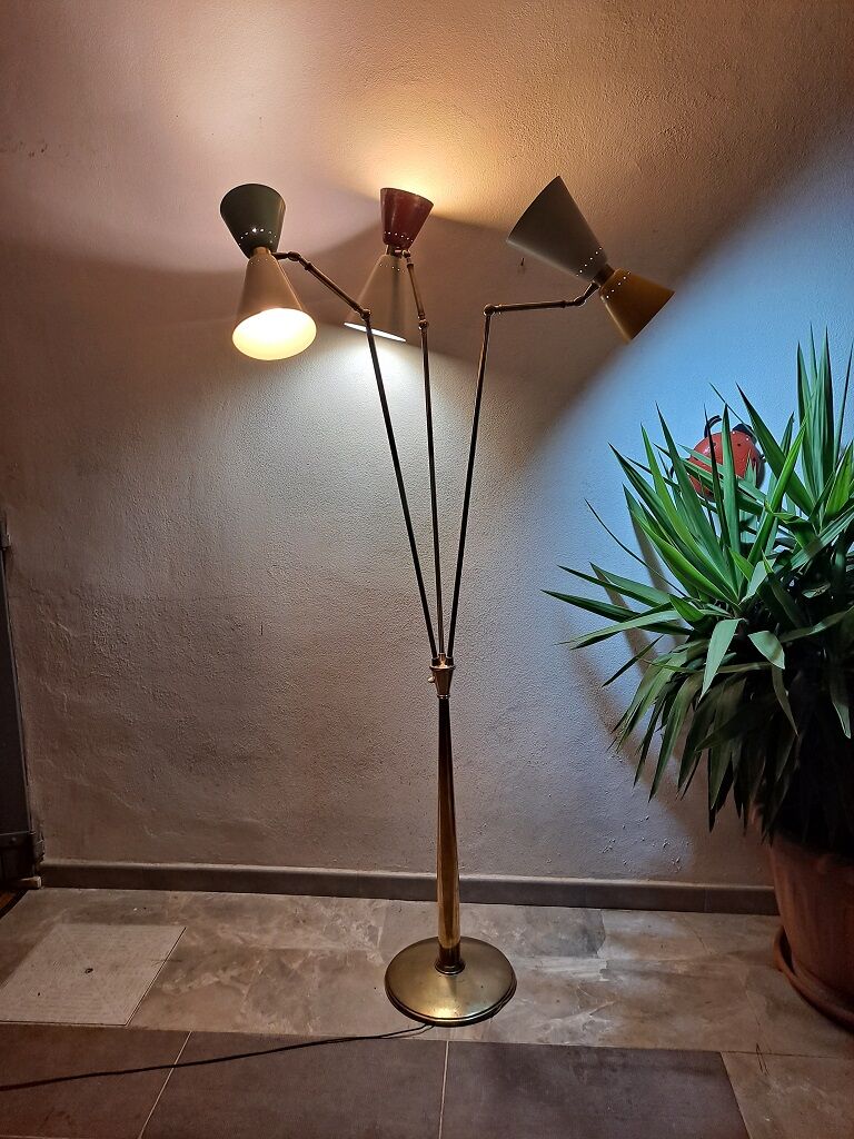 Oscar Torlasco for Lumi Modernist Floor Lamp 1954