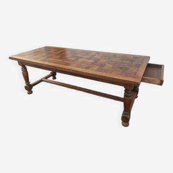 Grande table de ferme chene