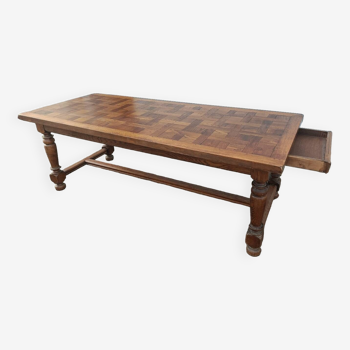 Large oak farm table