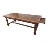 Grande table de ferme chene