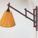Scandinavian Teak and Hemp Scissors Wall Lamp by Ib Fabiansen for Fog & Mørup, 1950s