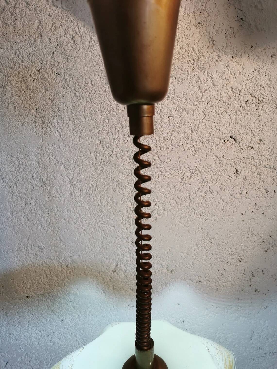 Vintage Sijaj Hrastnik Glass Pendant Lamp Mid Century Modern Lighting