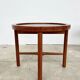 Duo of round coffee tables with a reversible top — Crossed base