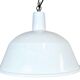 Industrial White Enamel Pendant Lamp from EMAX, 1960s